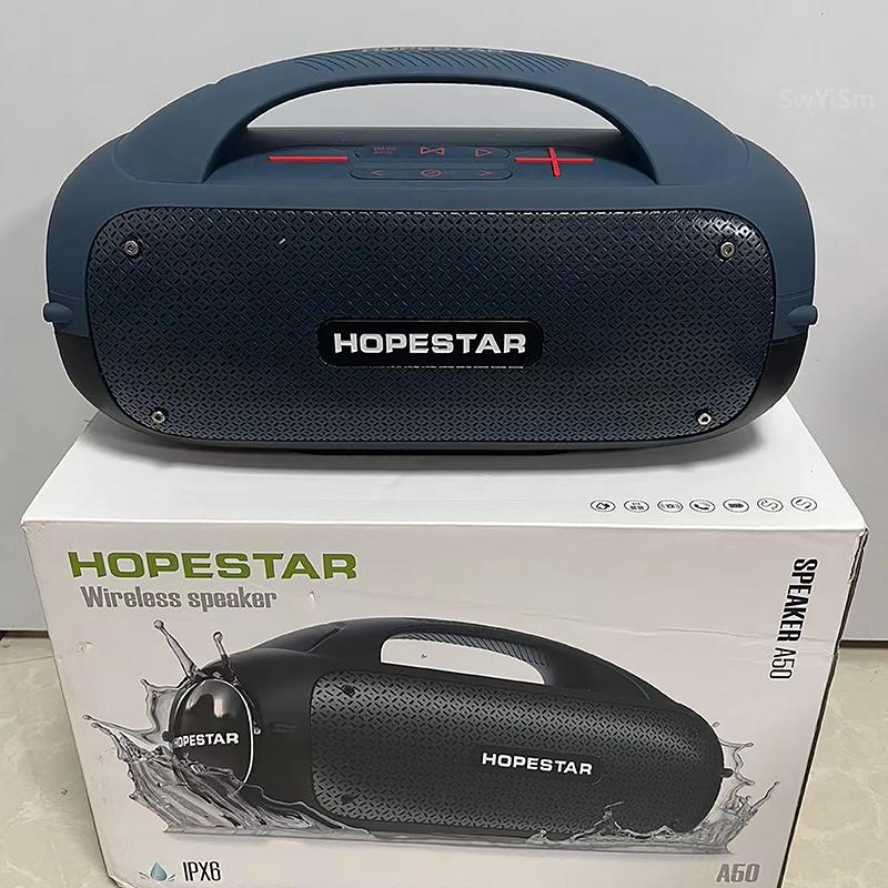 Hopestar A50 80W loa Bluetooth không dây âm nhạc không thấm nước ngoài trời Super Bass Subwofer âm thanh Subwofer với micrô Color: Army Green