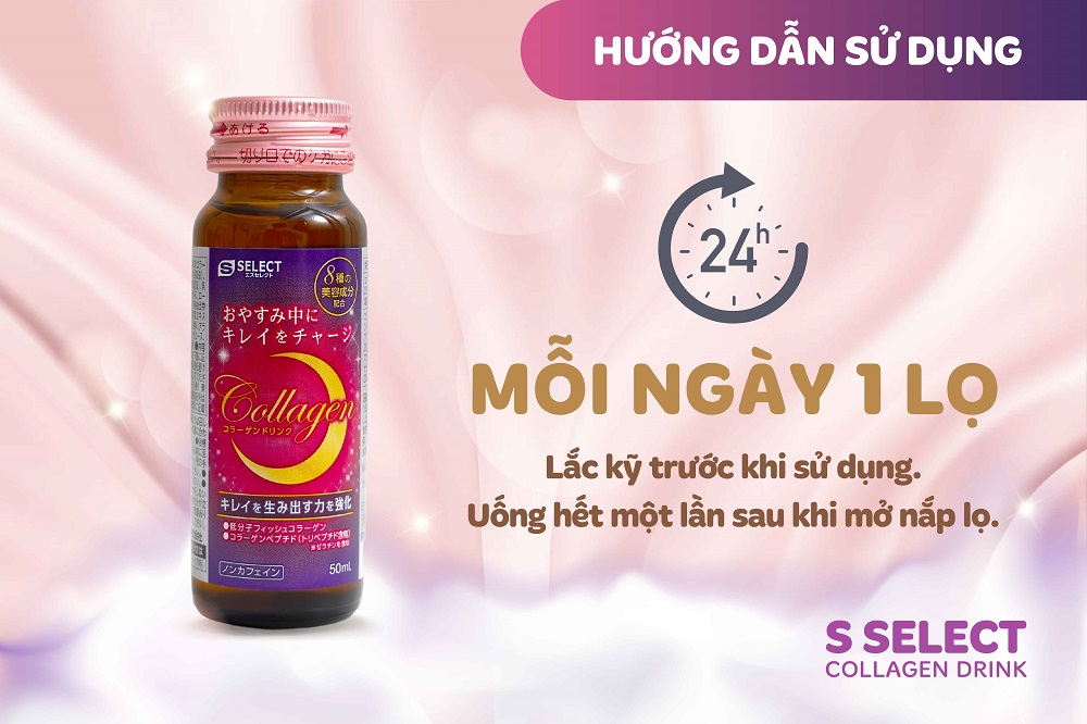 NƯỚC UỐNG LÀM ĐẸP DA S SELECT COLLAGEN DRINK (HỘP 10 LỌ)