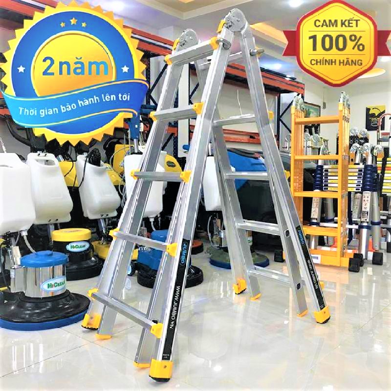 Thang Trượt Chữ A, Thang Nhôm Trượt Đa Năng JUMBO A405 - Chữ A Cao Nhất 2.5m, Chữ I Cao Nhất 5.0m, Tải Trọng 300kg Chắc Chắn Và Bền Bỉ - Luôn Có Phụ Kiện Thay Thế