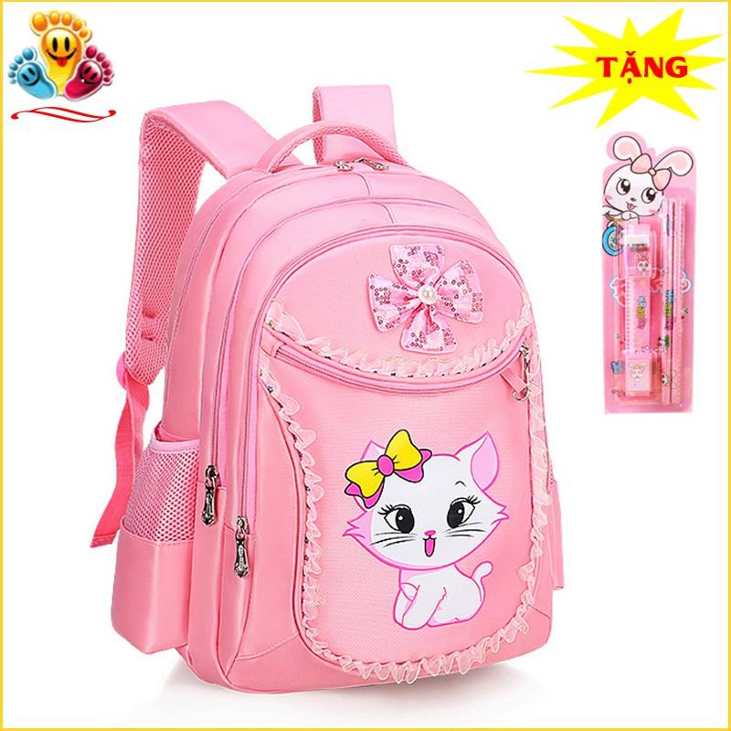 Balo đi học mèo hello kitty đáng yêu dành cho bé gái cấp 1 tiểu học TE11B