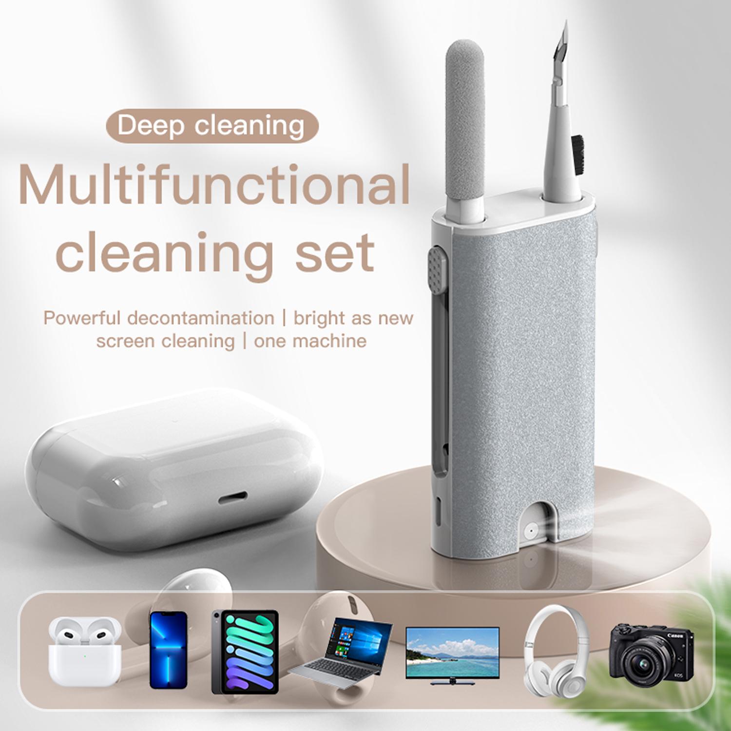5 in 1 Máy tính Cleaner Kit Camera Điện thoại Máy tính bảng Máy tính xách tay Công cụ làm sạch màn hình Tai nghe Bàn chải Bàn chải cho Airpod Pro 3 2 1