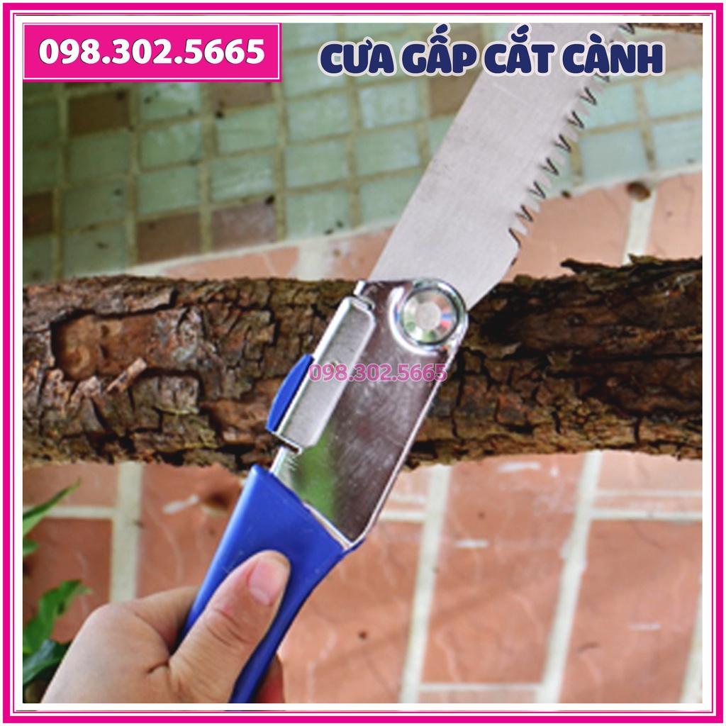 Cưa gấp cắt cành, Cưa mini cắt cây cảnh, tay gấp gọn - dụng cụ làm vườn