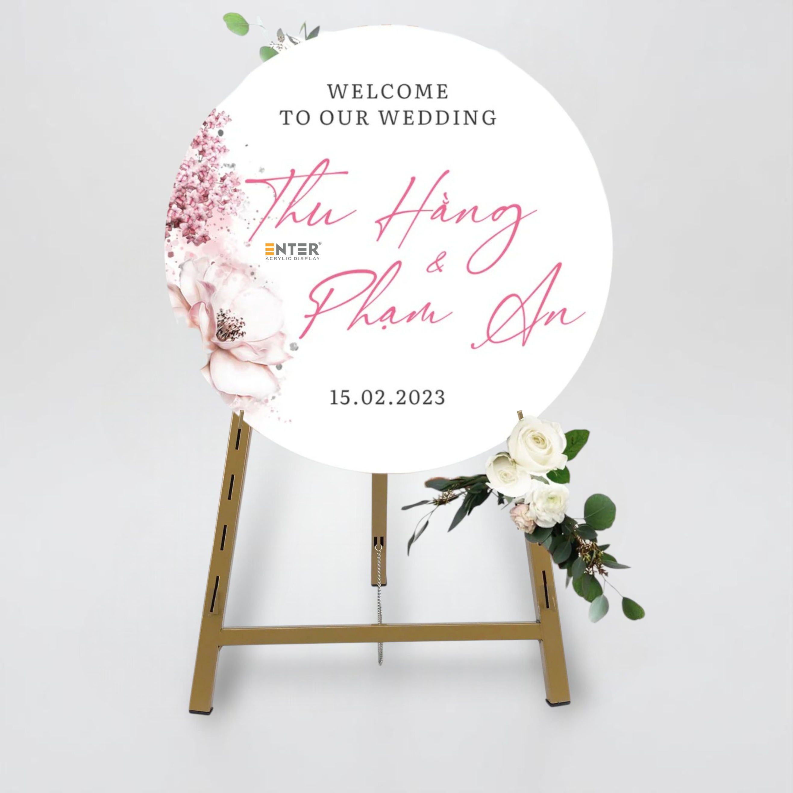 Khung vẽ - giá đỡ tranh Enter GV040 40cm đen / trắng / vàng