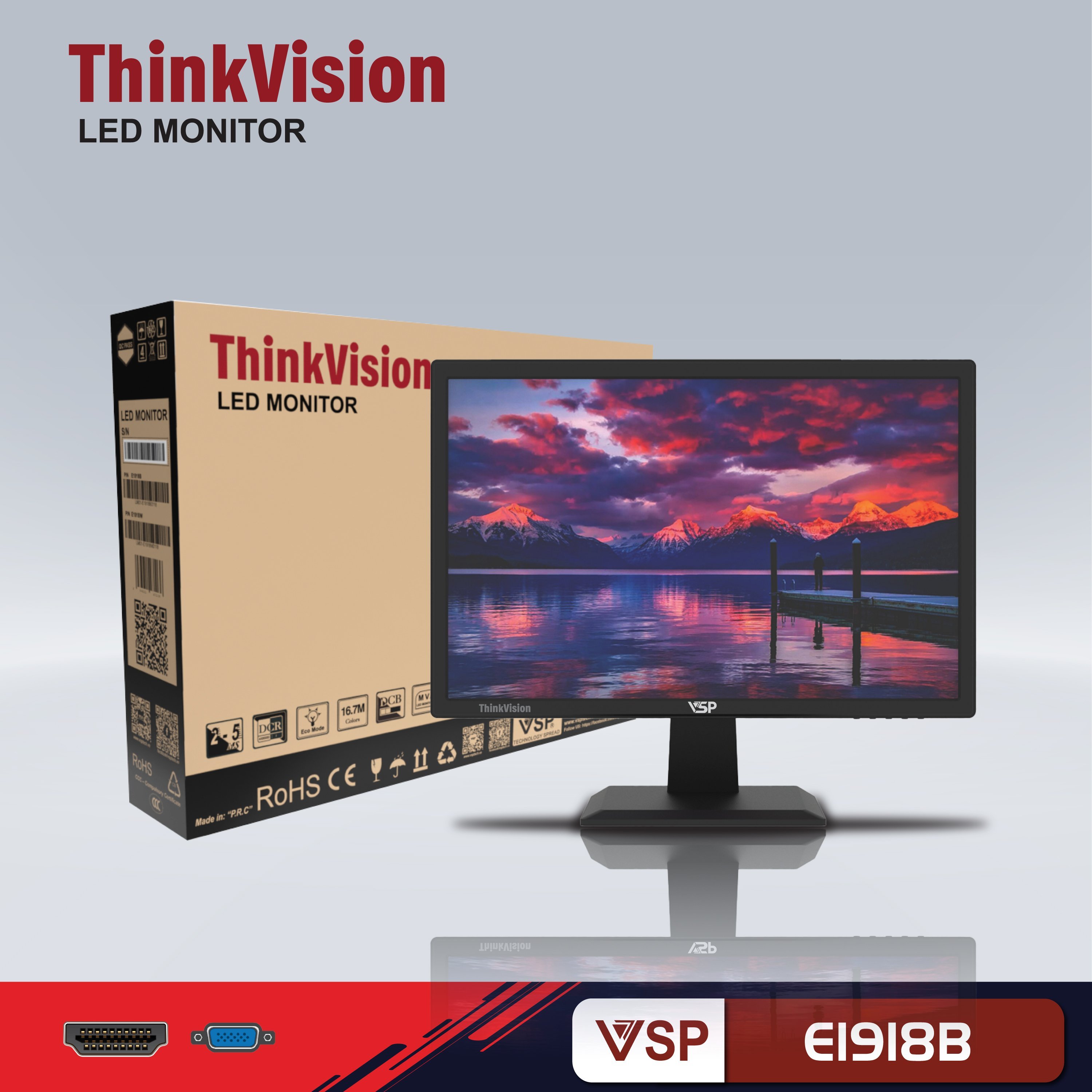 Màn hình LCD 19” VSP VL19 LED Monitor - Hàng chính hãng