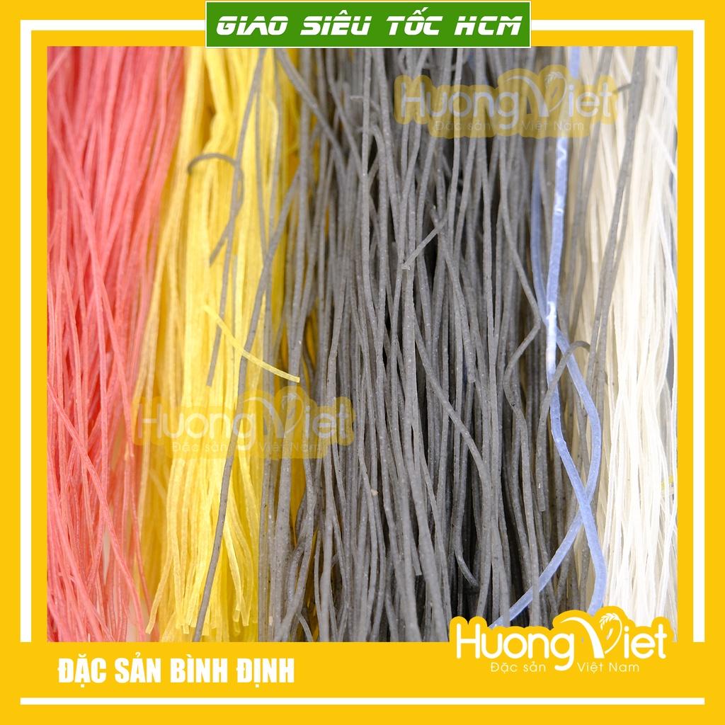 Bún gạo rau củ màu tự nhiên từ rau củ 300g, đặc sản bún gạo ngũ sắc Bình Định chay mặn đều dùng được gồm 5 loại rau củ