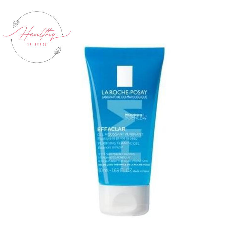 Gel rửa mặt tạo bọt làm sạch & giảm nhờn cho da dầu nhạy cảm La Roche-Posay Effaclar Purifying Foaming Gel 50ml