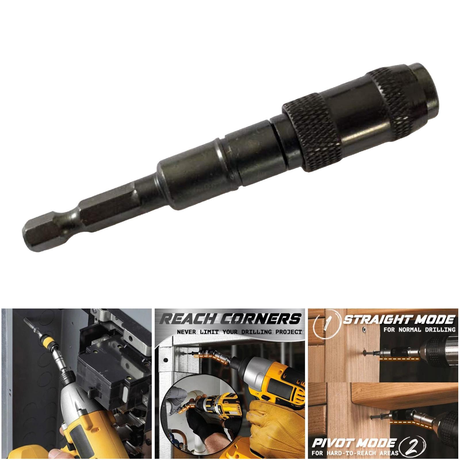 2 PCS Flexible  Screw Drill Tip Quick Release Extension Hex Shank