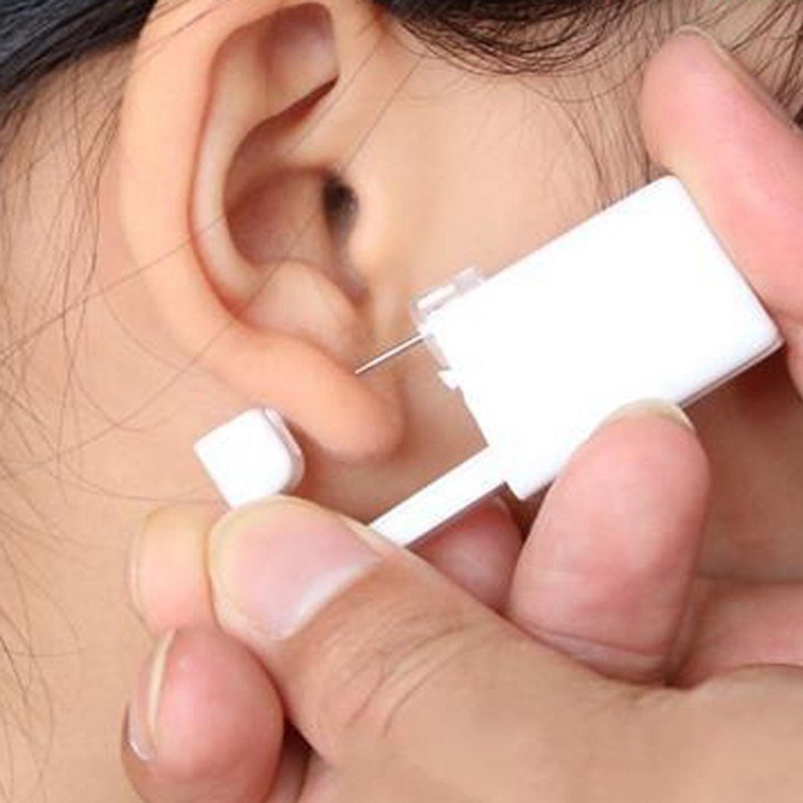 Self Nose Piercing Gun Earring Ear Stud Gun Kit Sterile NoPain Tool