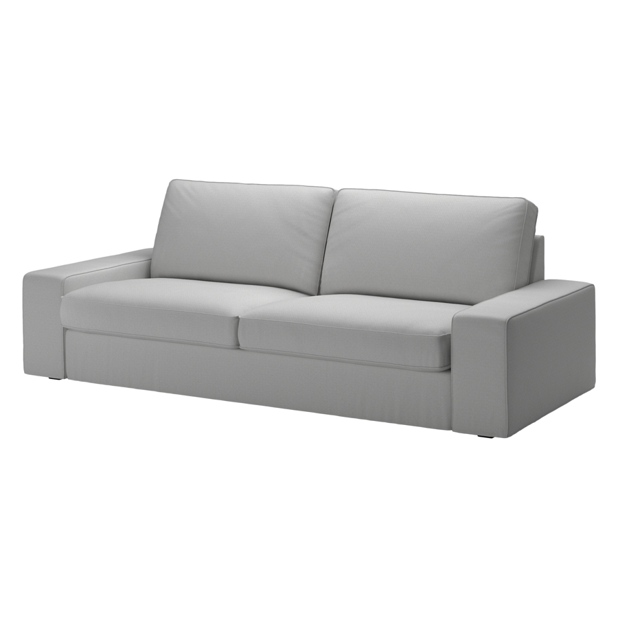 Ghế Sofa 3 Chỗ Kivik KOZOKA - Xám Trắng