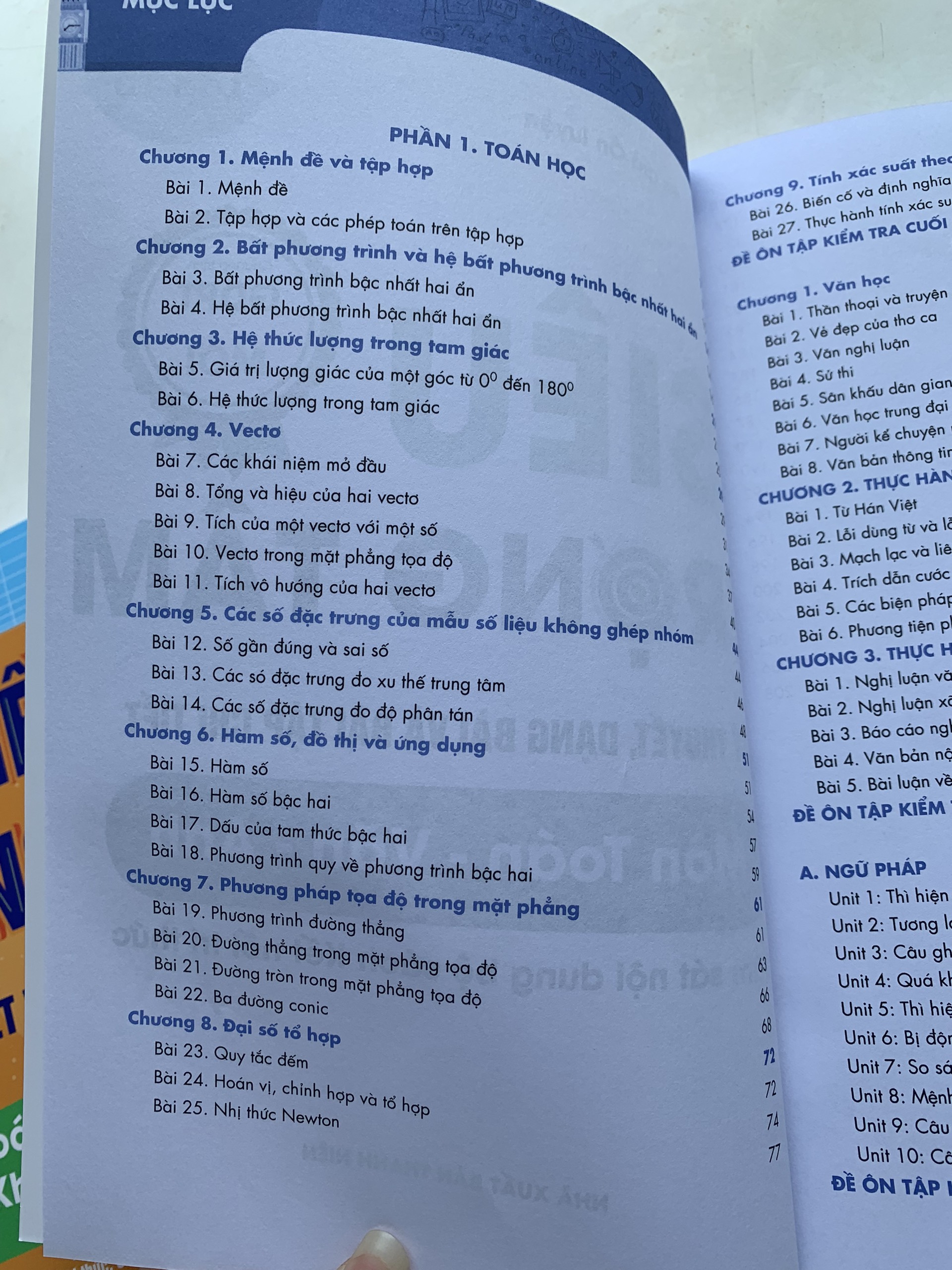 Lớp 10(bộ Kết nối) Combo 2 sách Siêu trọng tâm Toán-Văn-Anh và Lí-Hóa-Sinh [Nhà sách Ôn luyện]