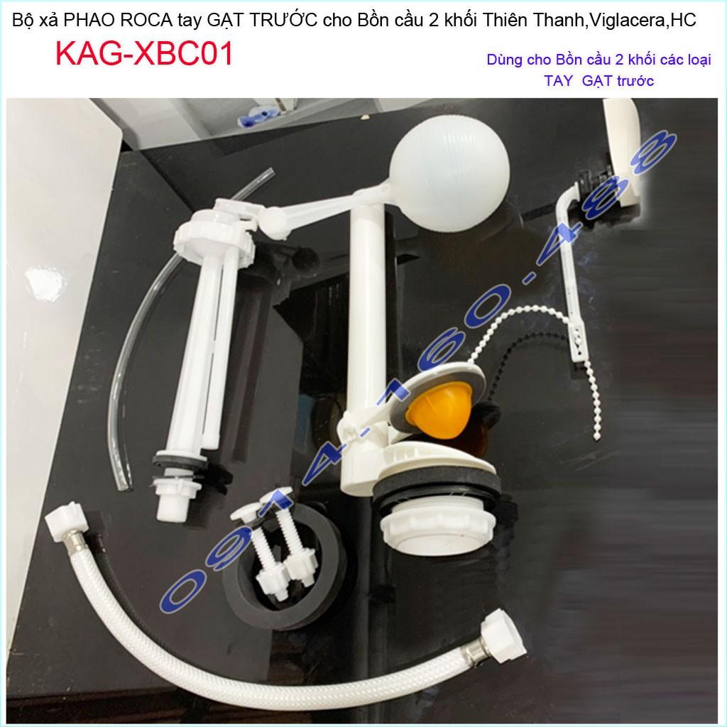 Bộ xả cầu gạt phổ thông 2 khối KAG-XBC01 trọn bộ best sales the toilet flush bộ xả cầu gạt xả mạnh thoát nước nhanh
