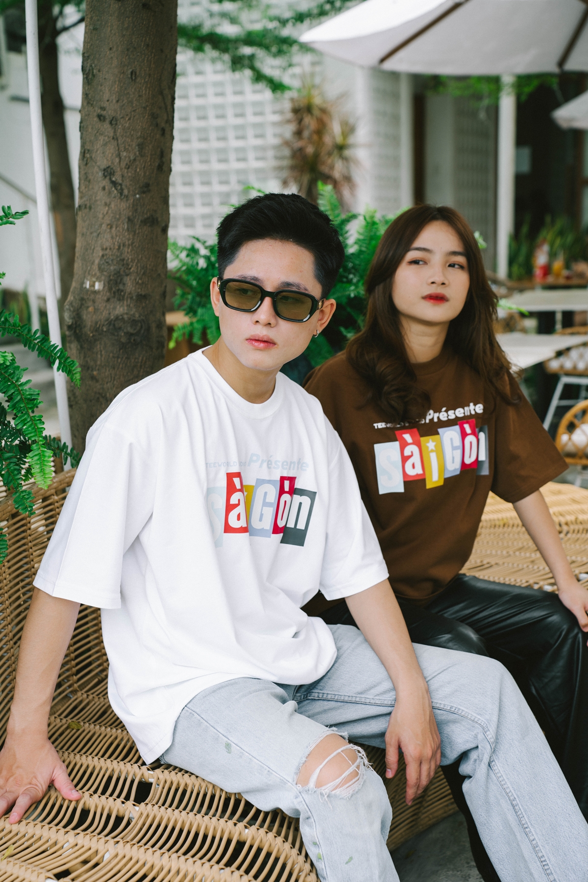 Áo Teeworld Saigon Présente T-shirt Unisex Nam Nữ Fỏm Rộng