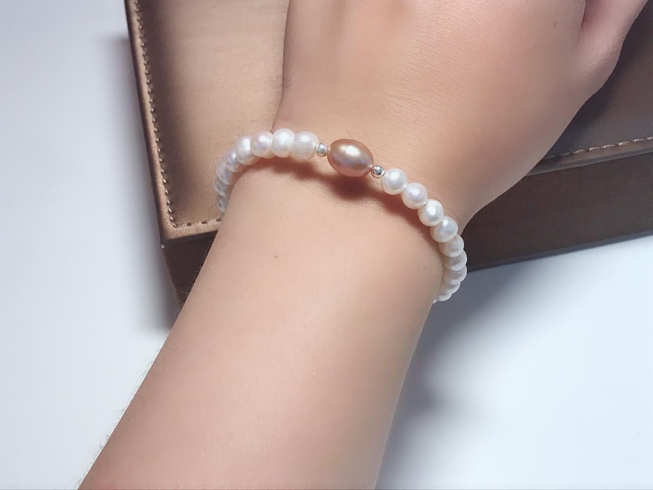 Kiềng mềm ngọc trai xinh xắn