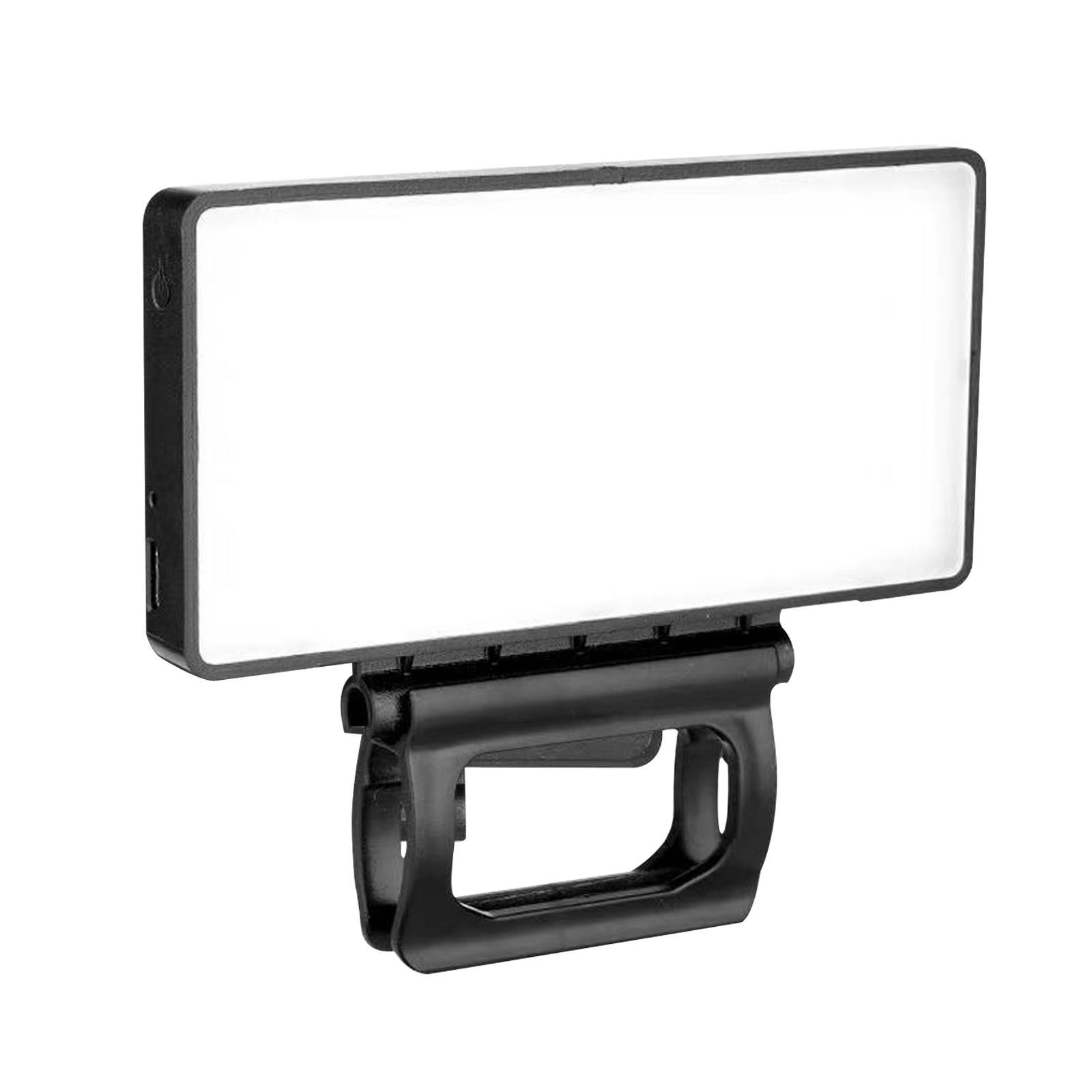 LED Video Fill Light, Clip on 3 Light Modes Selfie Light for Live Streaming Filming