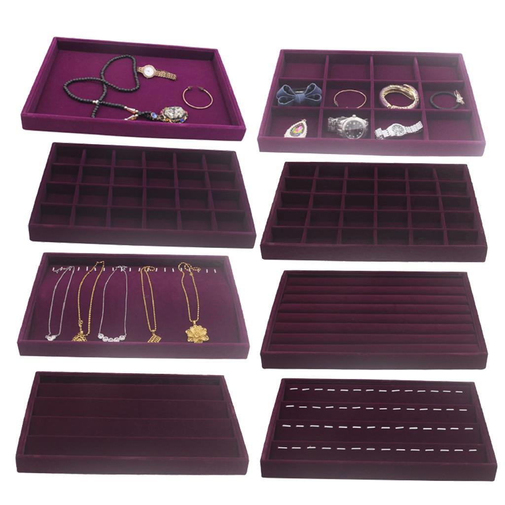 Multi Functional Stackable Jewelry Tray Showcase Display Storage Organizer - 1