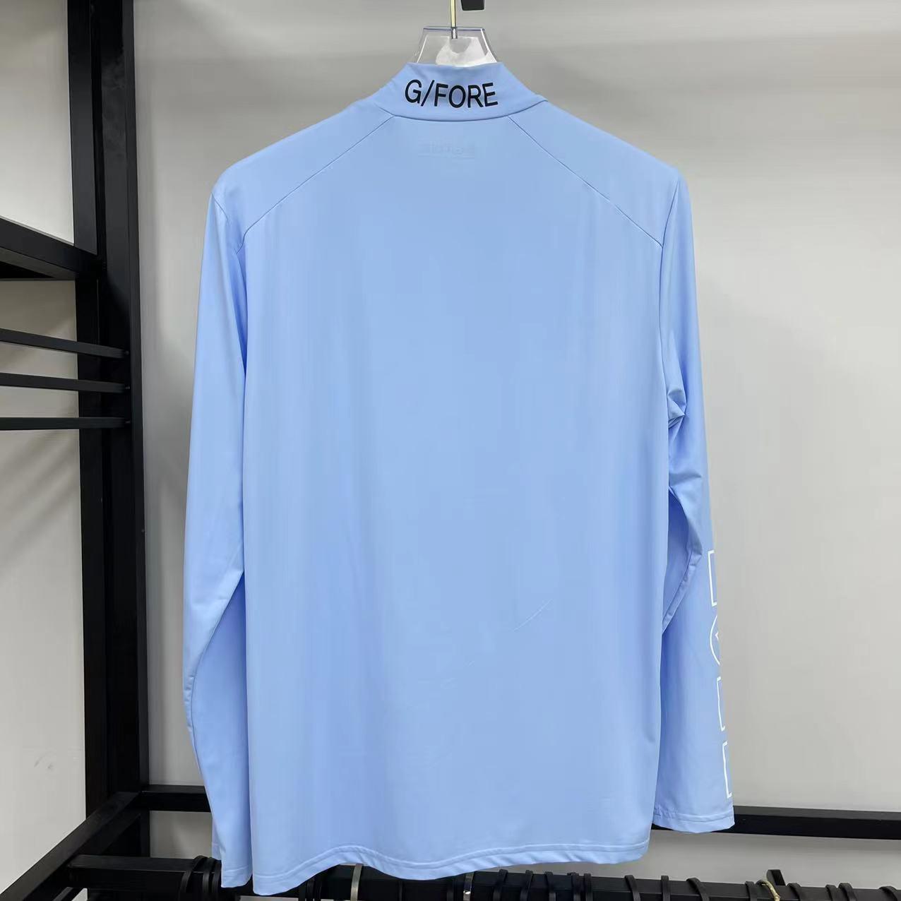 Mùa xuân và mùa hè mới quần legging chơi golf nam băng lụa bó sát quần áo chống nắng co giãn áo thể thao nhanh khô tay dài nam Size: M Color: White