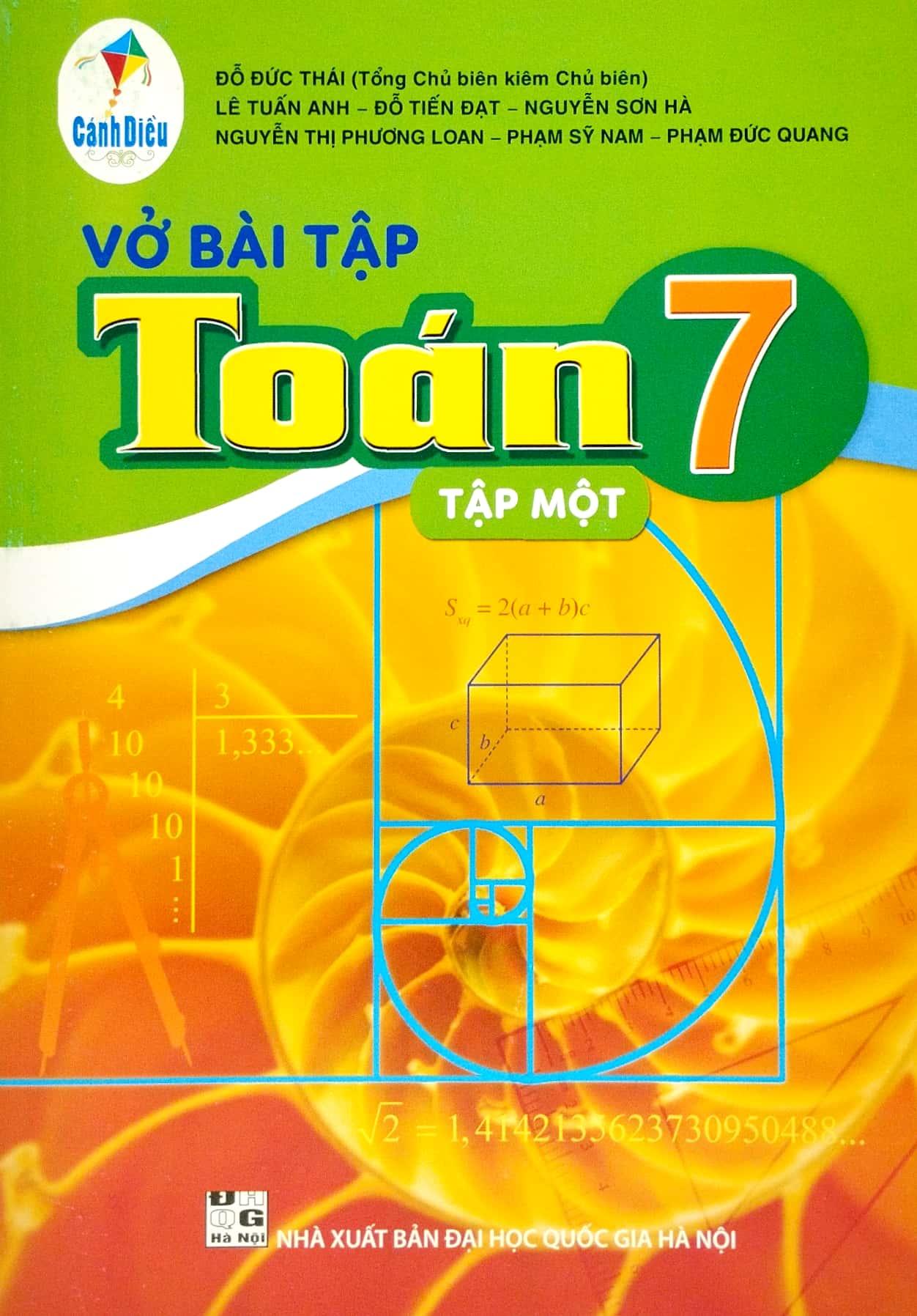 Vở Bài Tập Toán 7 - Tập 1 (Cánh Diều)