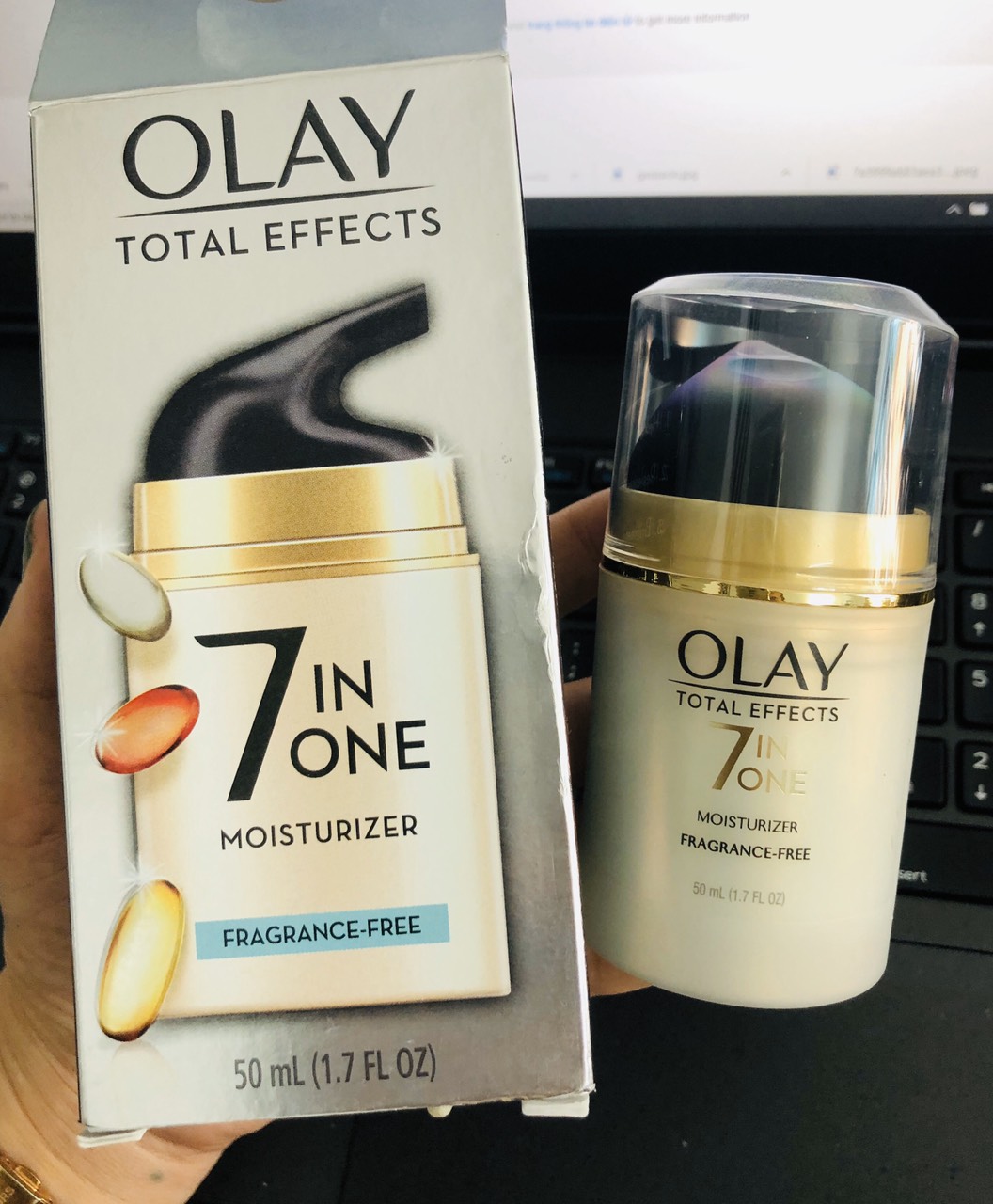 Kem dưỡng da Olay Total Effects 7 in 1 moisturizer fragrance - free  50ml