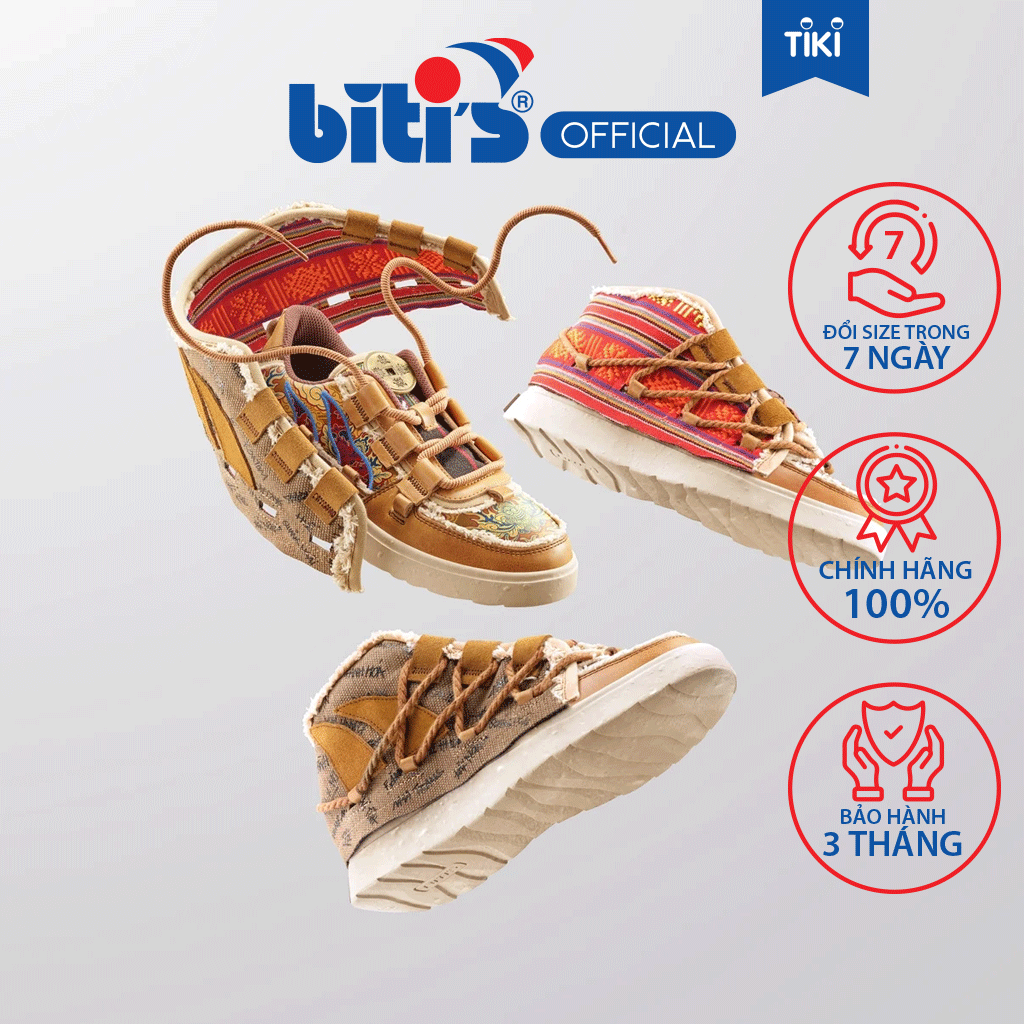 Giày Thể Thao Nữ Biti's Hunter Street x VietMax | Bloomin' Central (1 ĐÔI GIÀY - 3 BIẾN THỂ) DSWH08400NAU (Phiên bản giới hạn Đồng xu cổ cho 999 đơn hàng đầu tiên)