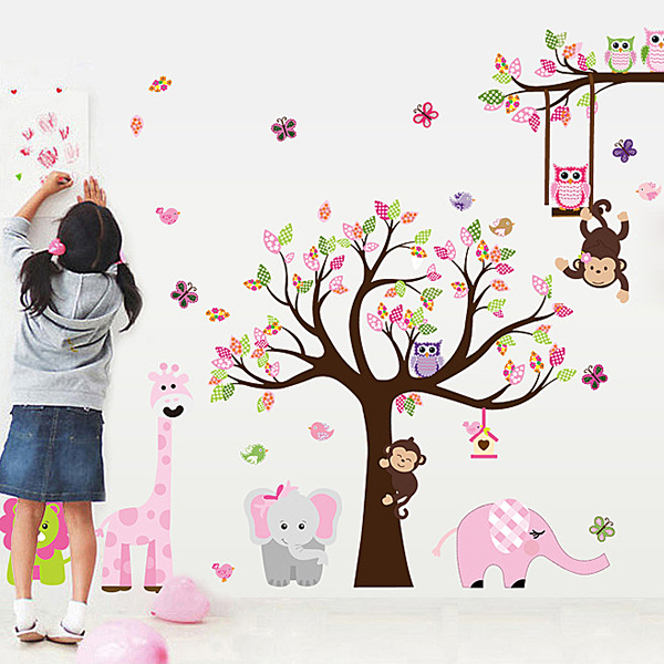 Decal Dán Tường Vườn Thú To DB040
