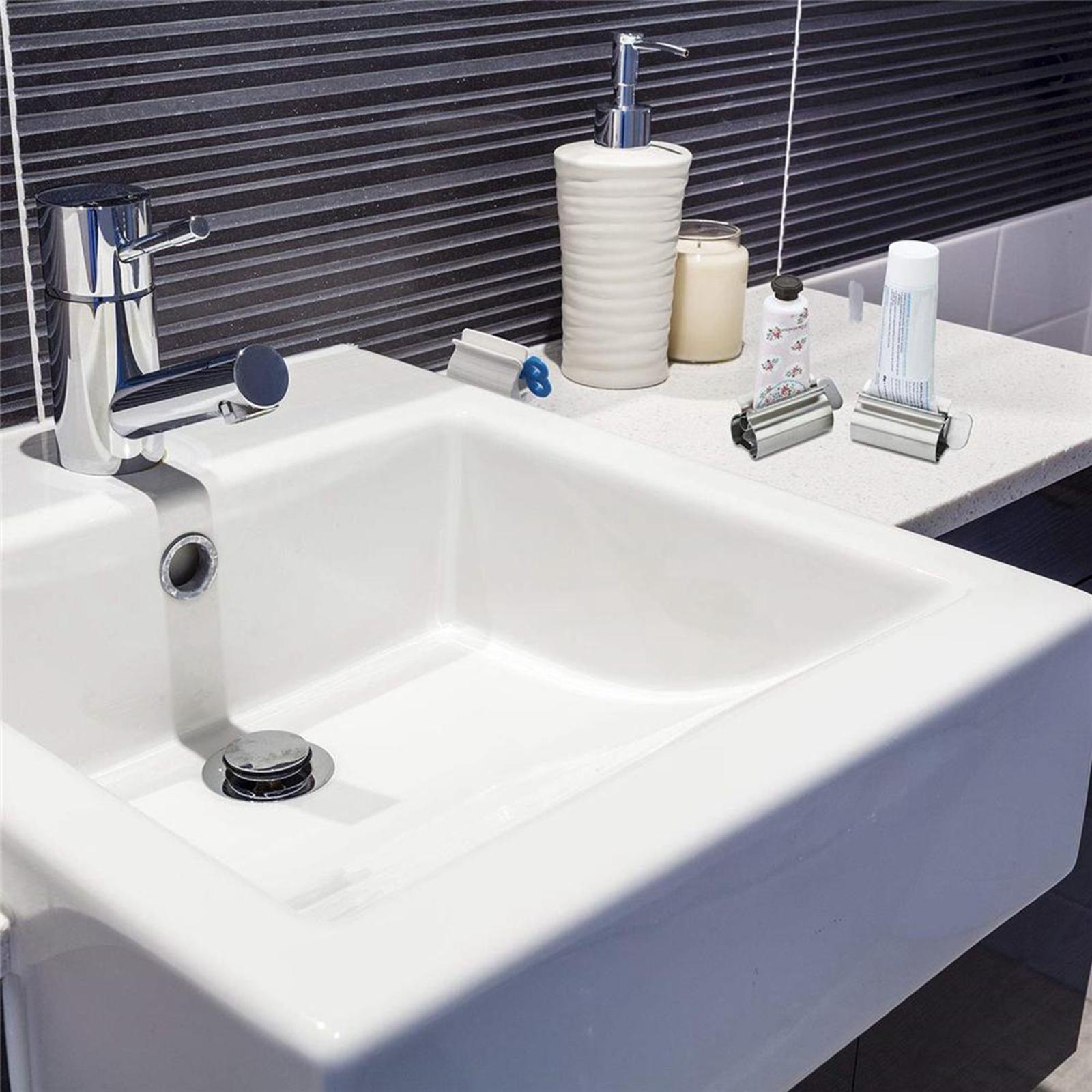 Toothpaste Squeezer 304 Stainless Steel Toothpaste Tube Wringer Seat Holder Stand for Bathroom