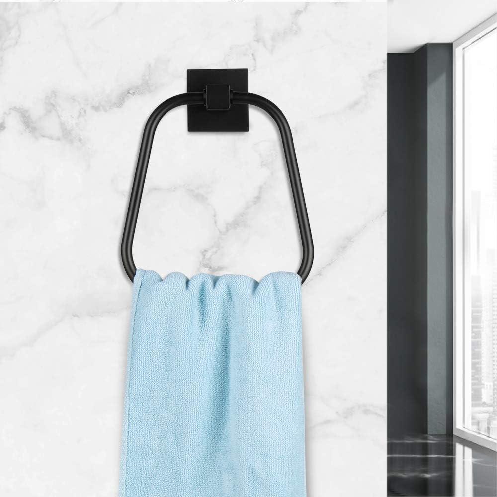 Phòng tắm khăn giá khăn mộc mạc ròng treo tường mound nặng thiết bị tắm khăn tắm cho phòng tắm phụ kiện màu đen