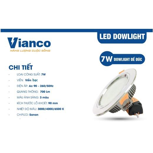Bóng đèn âm trần downlight 7w
