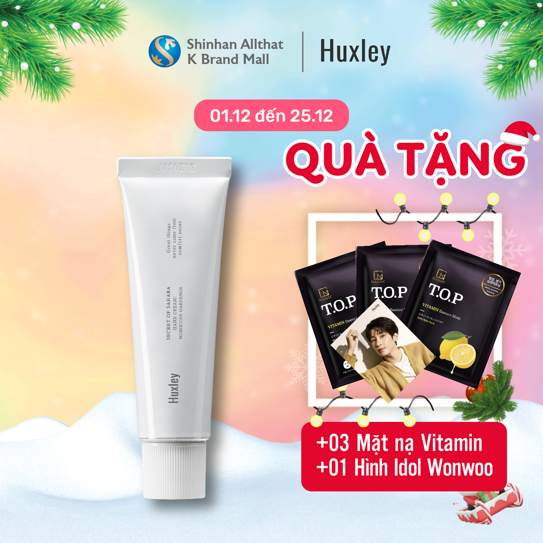 Kem dưỡng da tay hương xương rồng Huxley Hand Cream 30ml