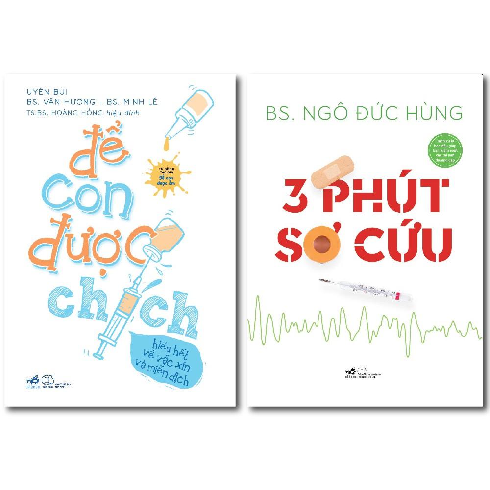 Sách - Combo 3 phút sơ cứu + Để con được chích