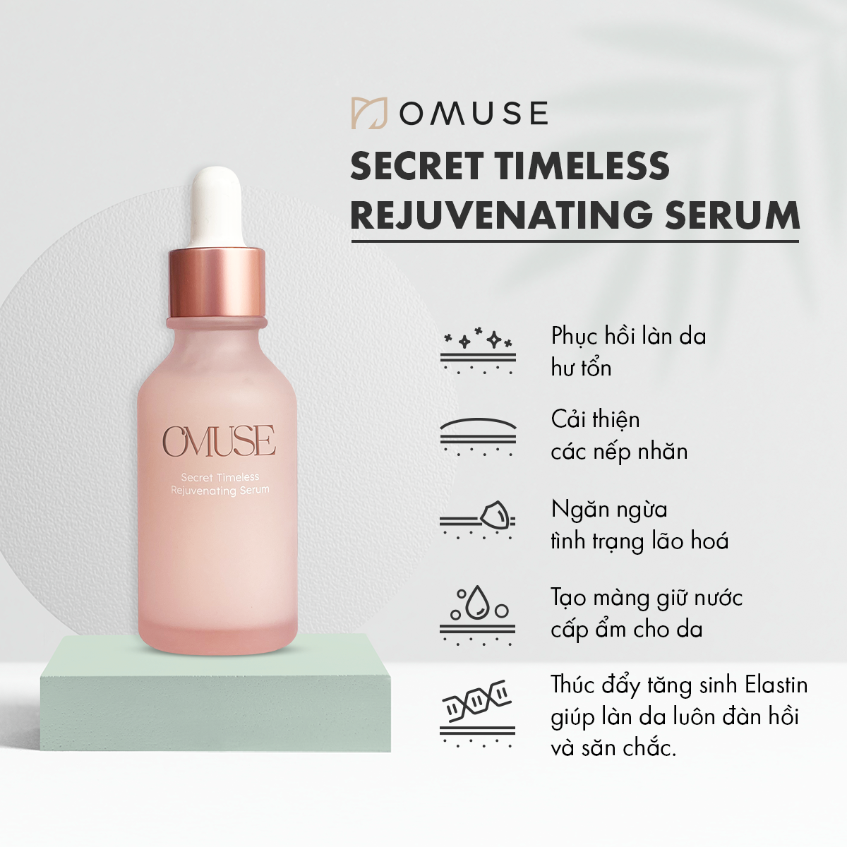 Serum chống lão hóa da và tăng sinh collagen O’Muse Secret Timeless Rejuvenating Serum 30ml
