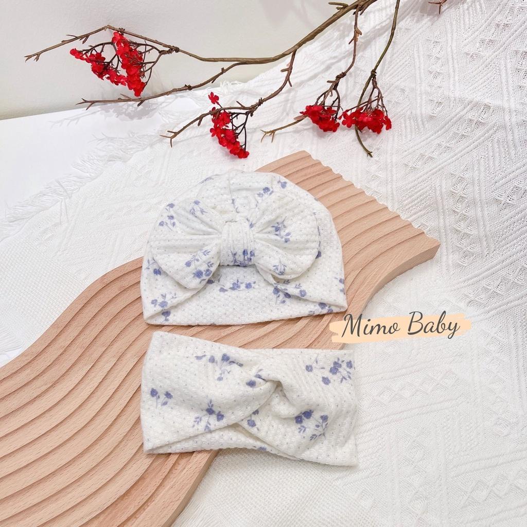 Mũ nón turban cotton đáng yêu cho bé 6-10kg Mimo baby MTB64