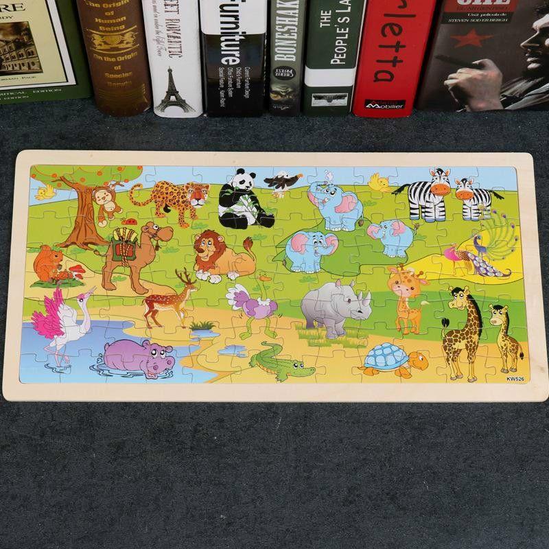 Tranh Ghép Gỗ Thông Minh 96 Mảnh Puzzle - Ghép 96 Mảnh Bằng Gỗ