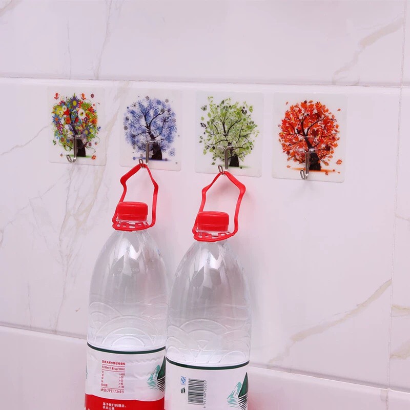 Combo 10 móc chịu lực 3D - Tặng 5 móc trong và dây cột tóc quả bơ