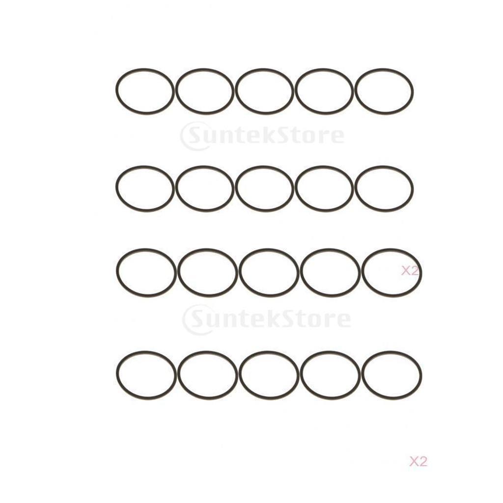 20 Pack Replacement Square Drive Belts for  Optical Dvd Drive Black