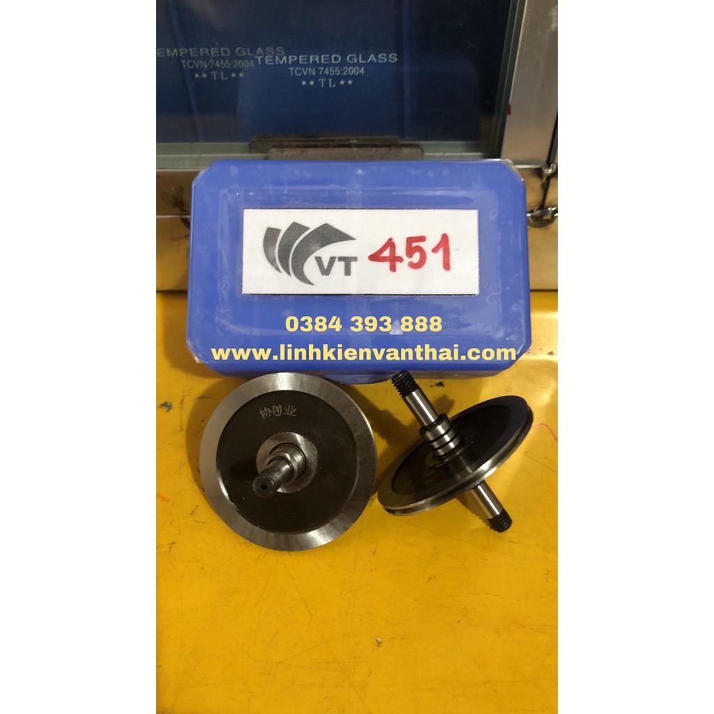 BÁNH XE/ PULY / MÃ 451/ 2 BÊN/ TRỤ/ 41.5x5mm
