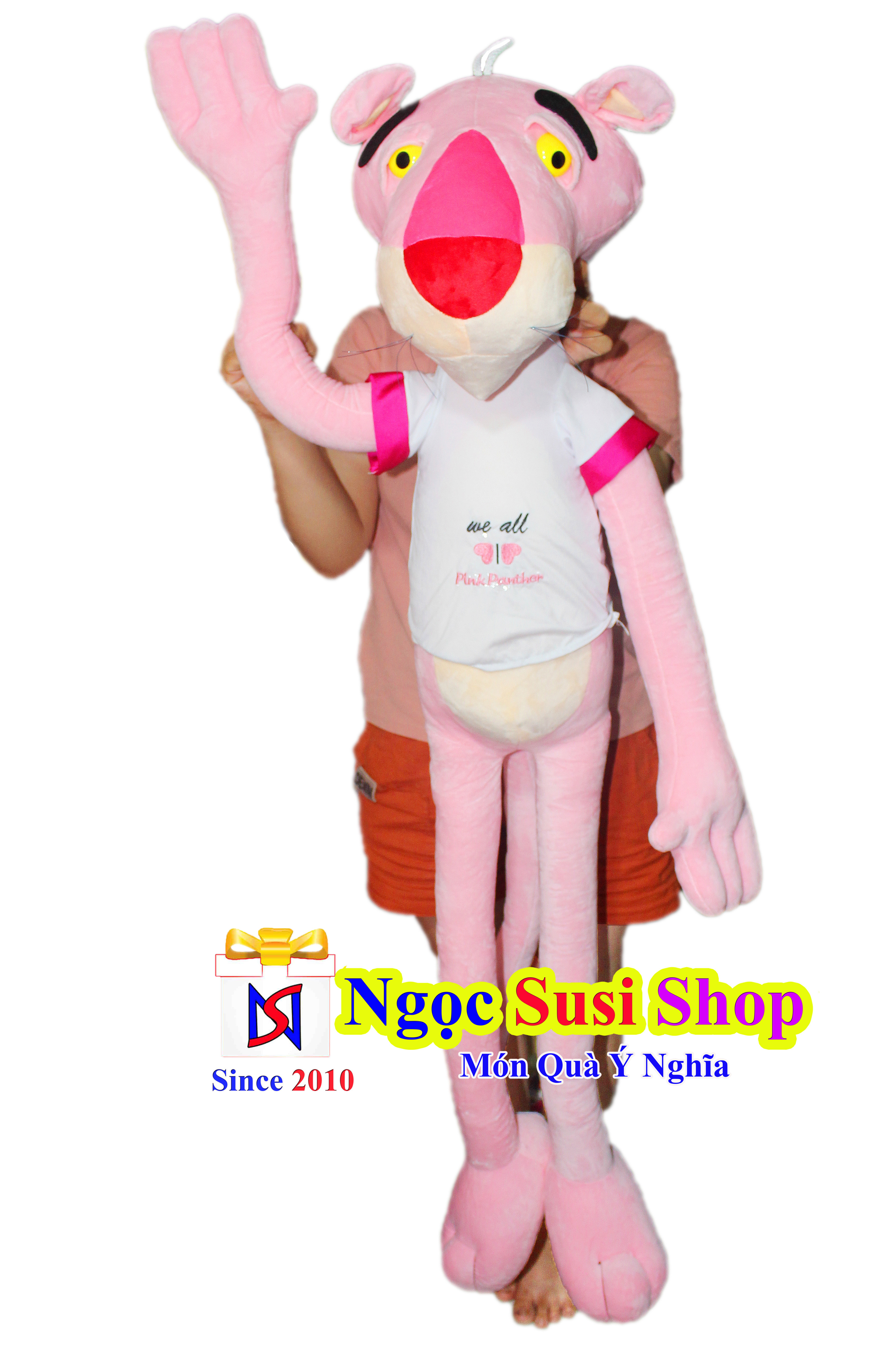GỐI ÔM BÁO HỒNG PINK PANTHER KHỔNG LỒ