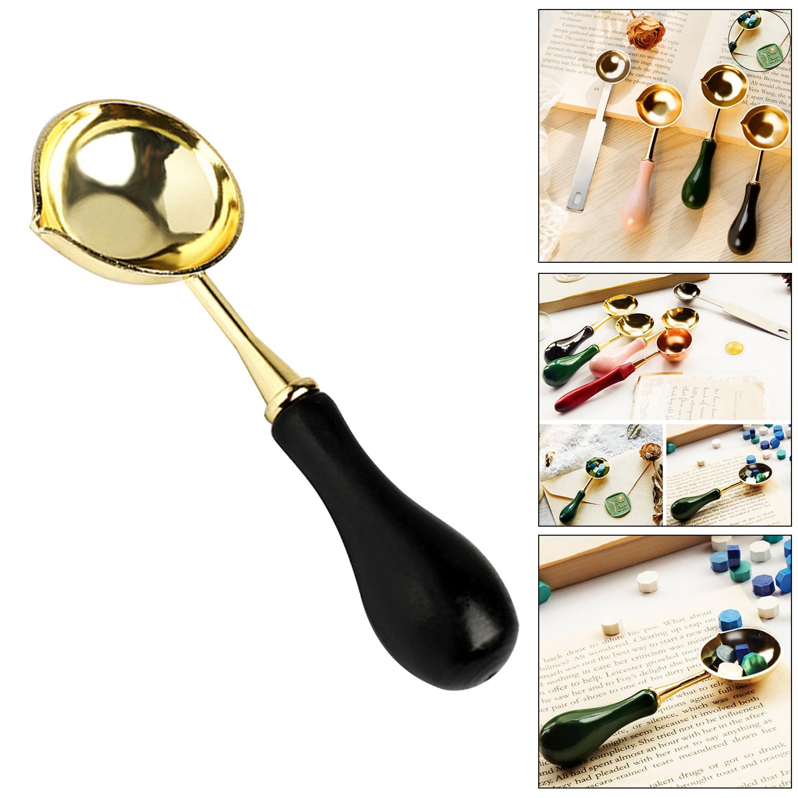 Wax Seal Kit Sealing Wax Melting Spoons Wax Spoon Wax Sticks Beads Spoon for Arts Crafts Wax Sealing Stamp Wax Beads Gifts
