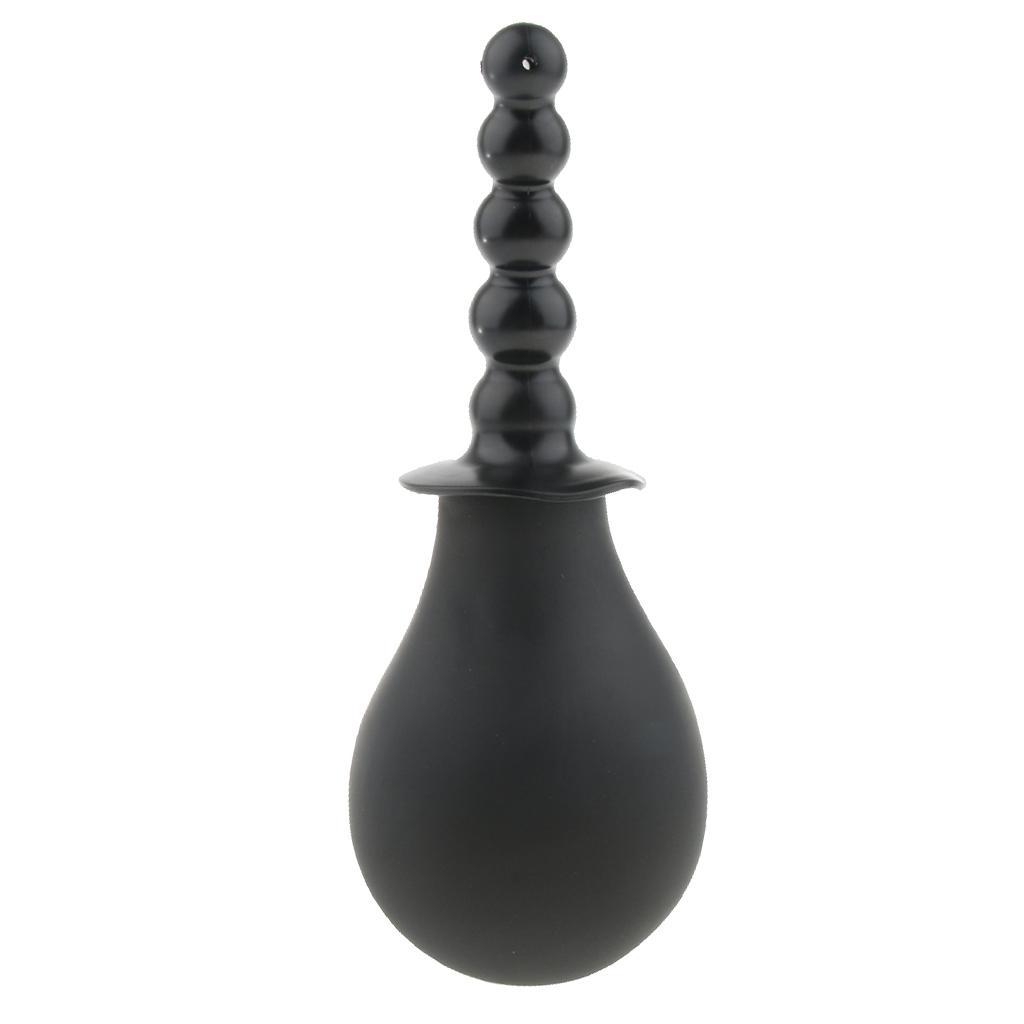 Unisex Silicone Beaded Enema Douche Bulb Anal Cleaner, Soft, Comfortable