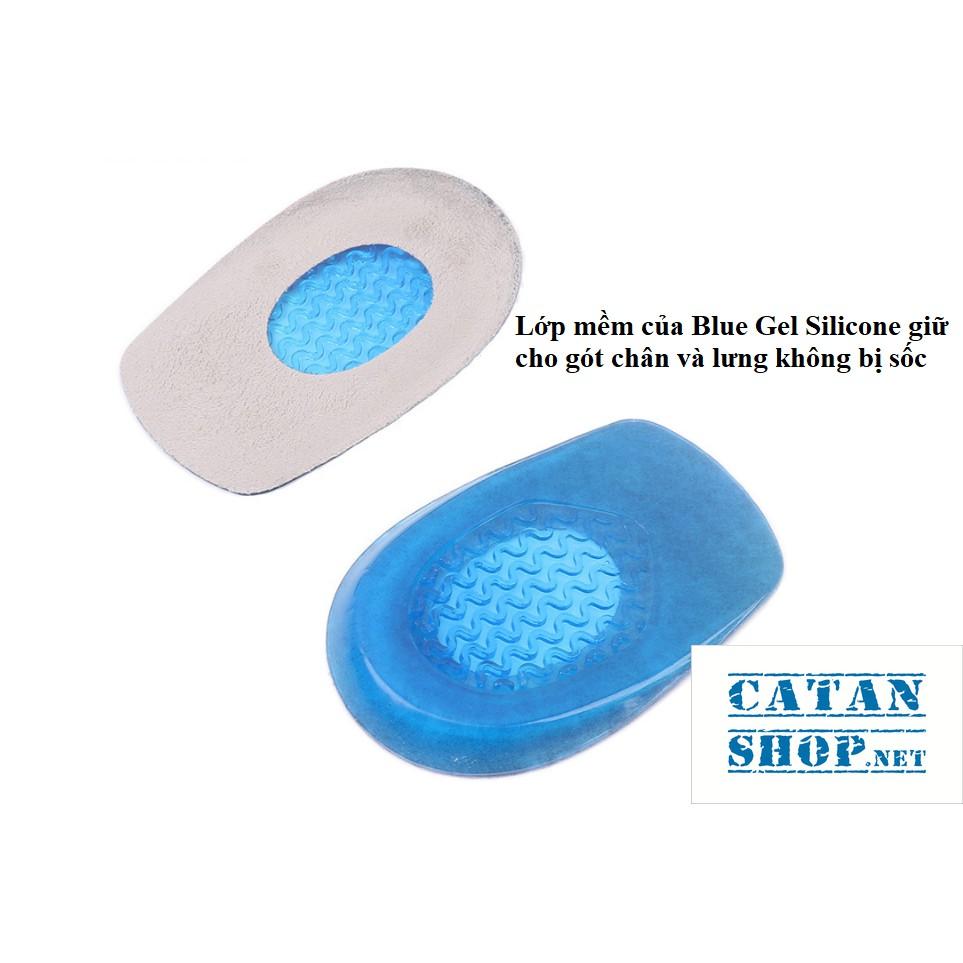 Lót giày tăng chiều cao silicon 1.2cm bảo vệ gót chân, phòng ngừa, giảm đau gai gót chân, chai chân GD243-LGiayBVKM