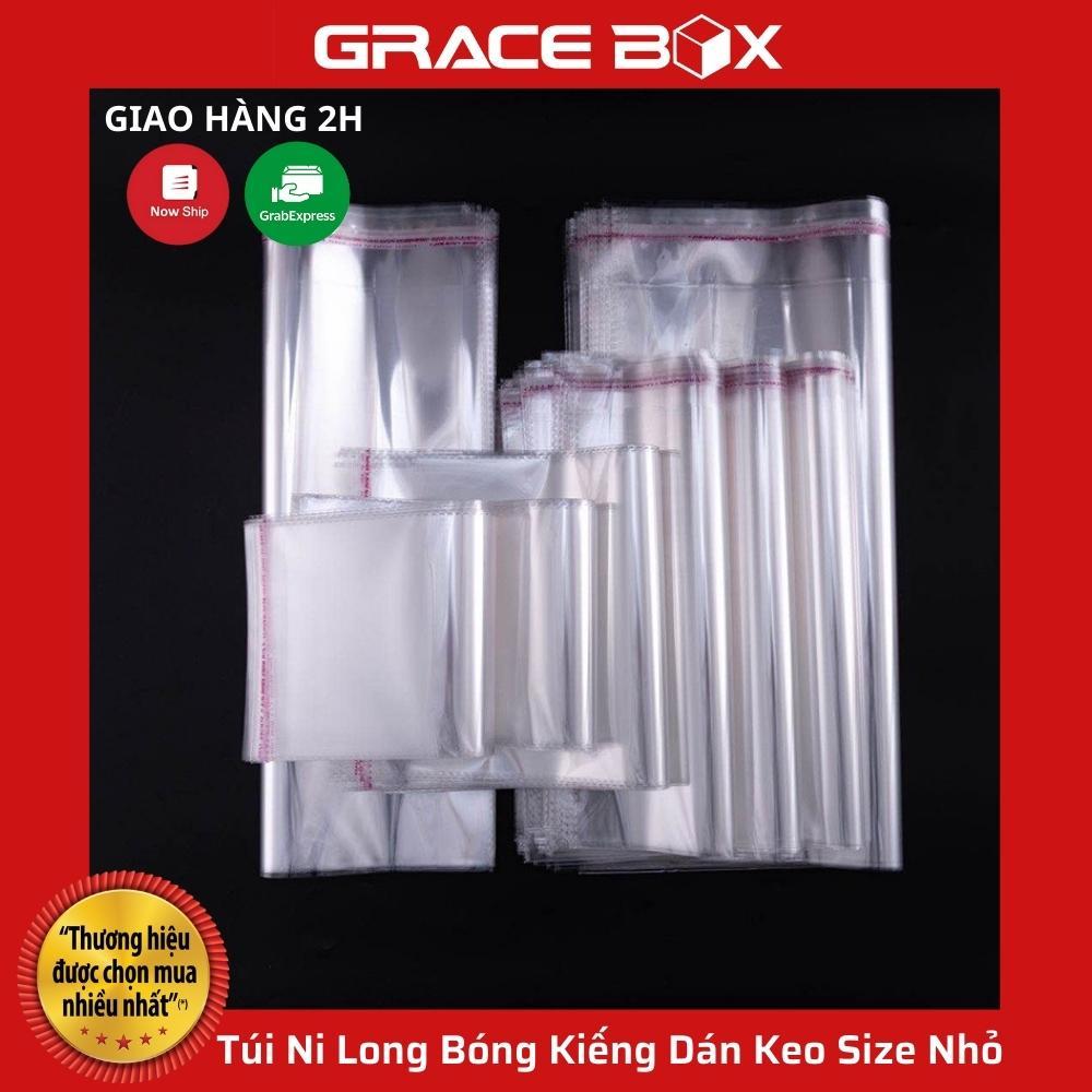 Set 100 Túi Ni Long Bóng Kiếng Dán Keo Size Nhỏ Đựng Phụ Kiện, Trang Sức, Bao Lì Xì