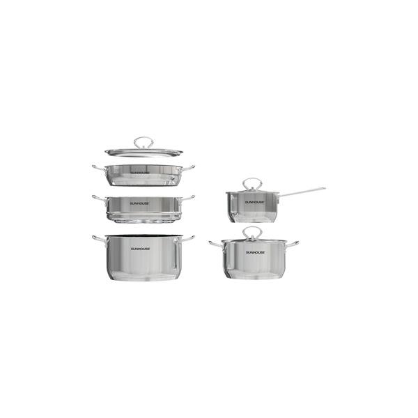 BỘ NỒI INOX 5 ĐÁY xịn