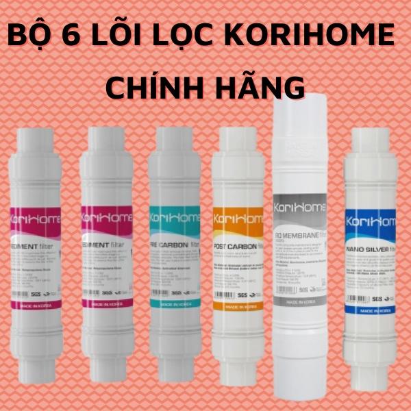 COMBO ĐẦY ĐỦ 6 LÕI LỌC DÀNH CHO MÁY WPK-818,Wpk-838,Wpk-605,Wpk-813..... KORIHOME