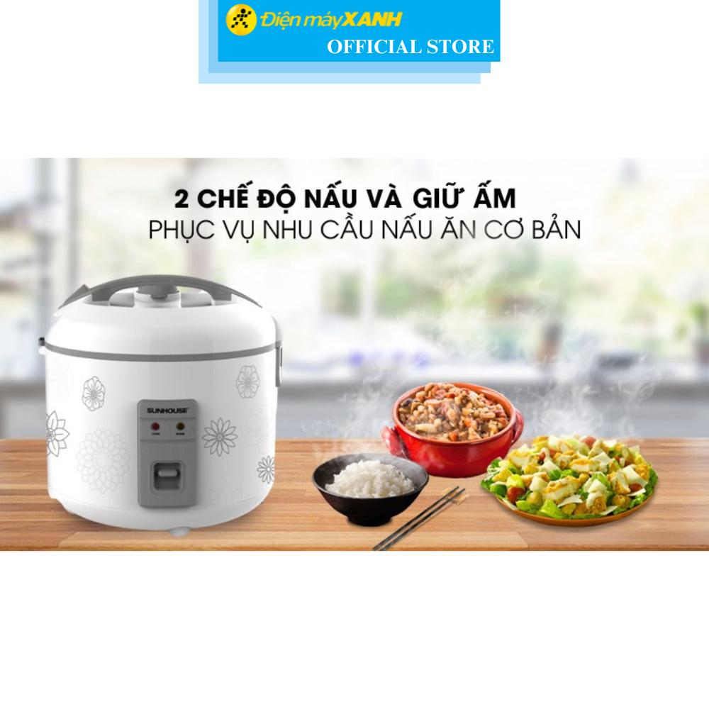 Nồi cơm nắp gài Sunhouse 1.8 lít SHD8603 - Hàng Chính Hãng