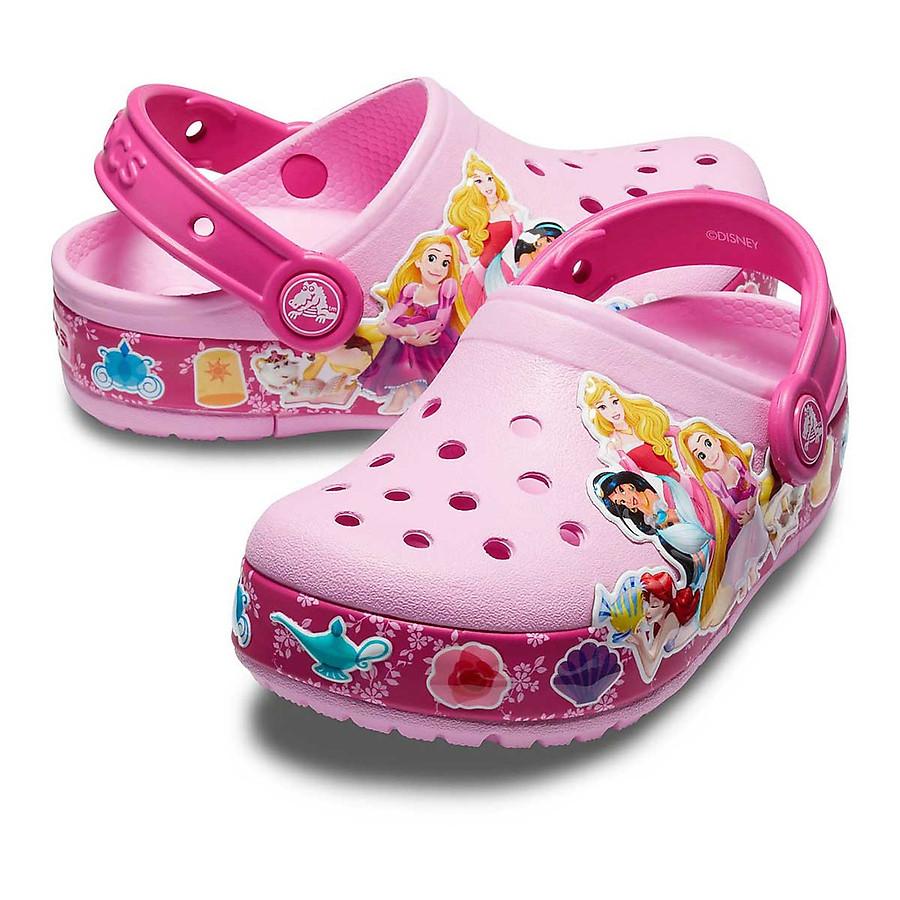 Giày lười Crocs DISNEY Princess Band Light trẻ em 205496