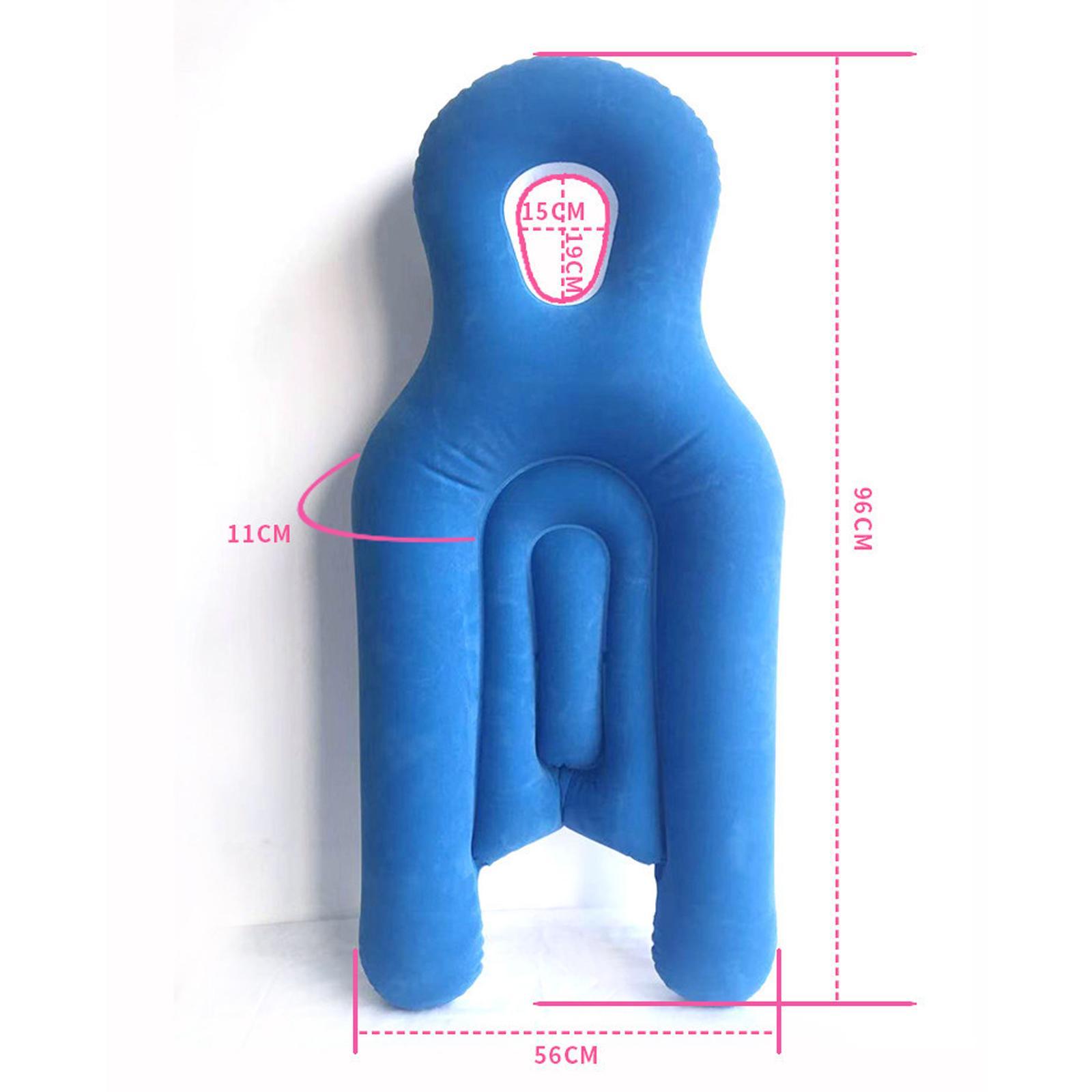 Face Down Pillow Eye Recovery Equipment Comfortable Head and Neck pillow Pillow with Hole Bed Pillow Inflatable for Sleeping Napping