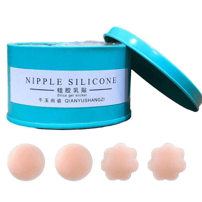 Hộp 5 Cặp Dán Ngực Ti Silicon Nâng Ngực Sử Dụng Nhiều Lần