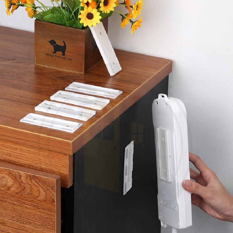 Giá đỡ gắn tường siêu dính, cố định cho các thiết bị điện Nẹp dây điện đi dây chống rối trong phòng làm việc NANORON