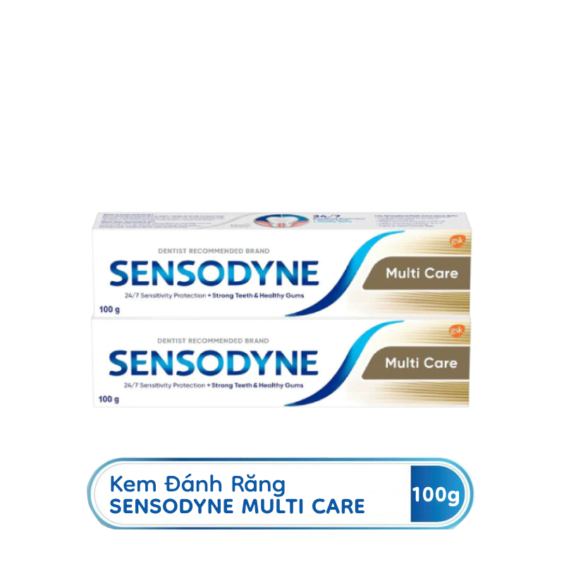 Bộ 2 Kem Đánh Răng Sensodyne Multi Care 100g/tuýp