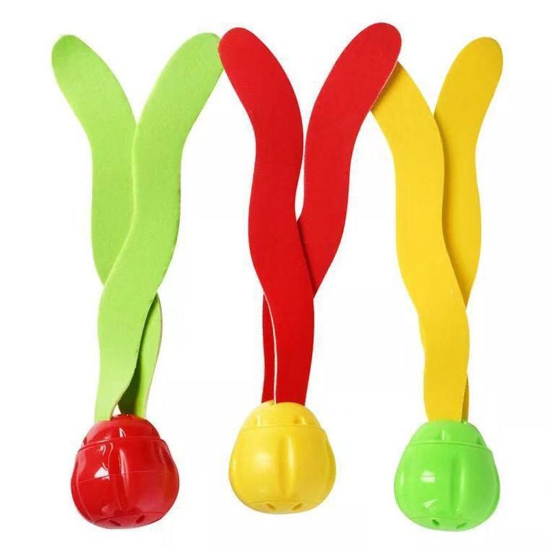 3pcs Kids Plants Toy Sports Swimming Pool Toys Sea Plant Shape Diving Toys Diving Swimming Training Pool for Children