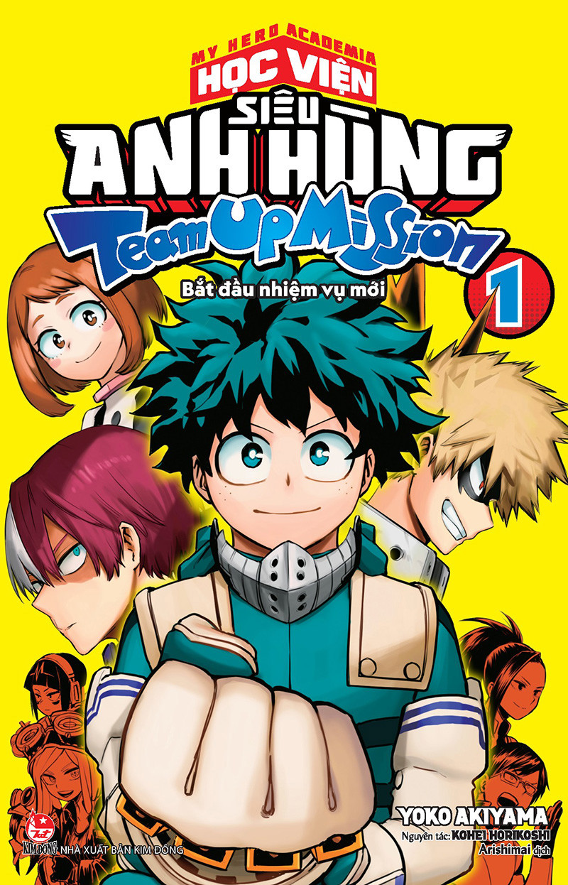 Sách - My Hero Academia - Học viện siêu anh hùng Team Up Mission - tập 1